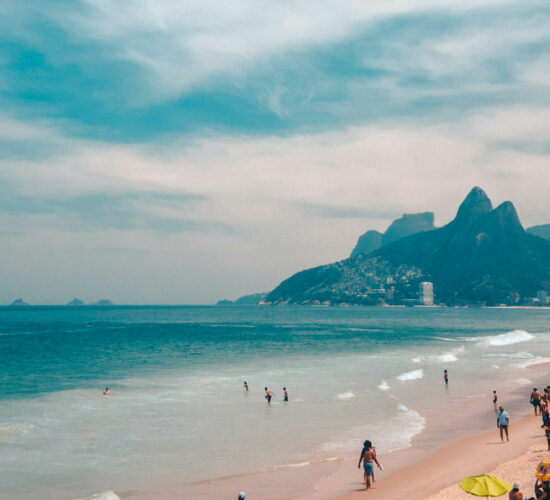 Plage de Copacabana à Rio de Janeiro, Brésil