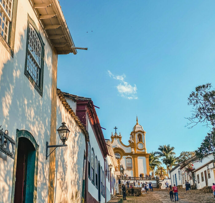 Le charmant village colonial de Tiradentes (Minas Gerais), ou se tient le Festival international de culture et de gastronomie.